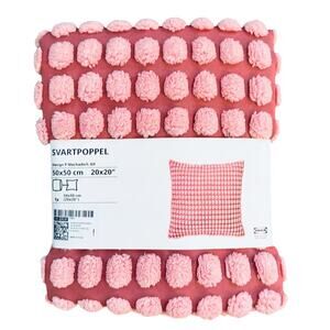 Ikea SVARTPOPPEL Light Pink Tactile Pattern Pillow Cover 20" x 20"